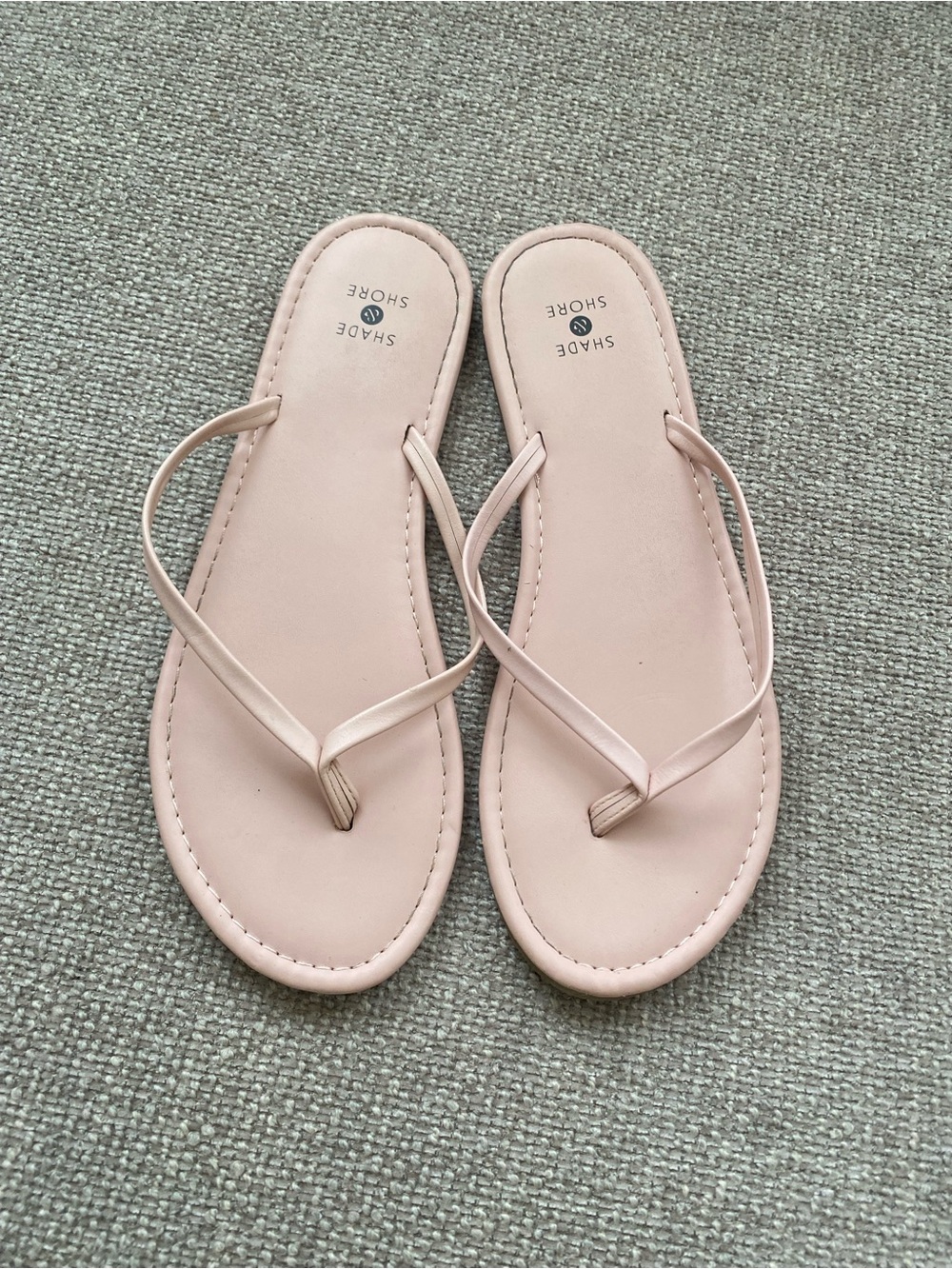 Shade & Shore Light Pink Minimalist Flip Flop Sandals